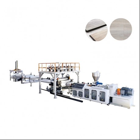 SPC akmens-plastmasas vides grīdas ekstrūzijas līnija no Jwell Machinery China